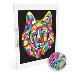 Colorful Wolf diamonds